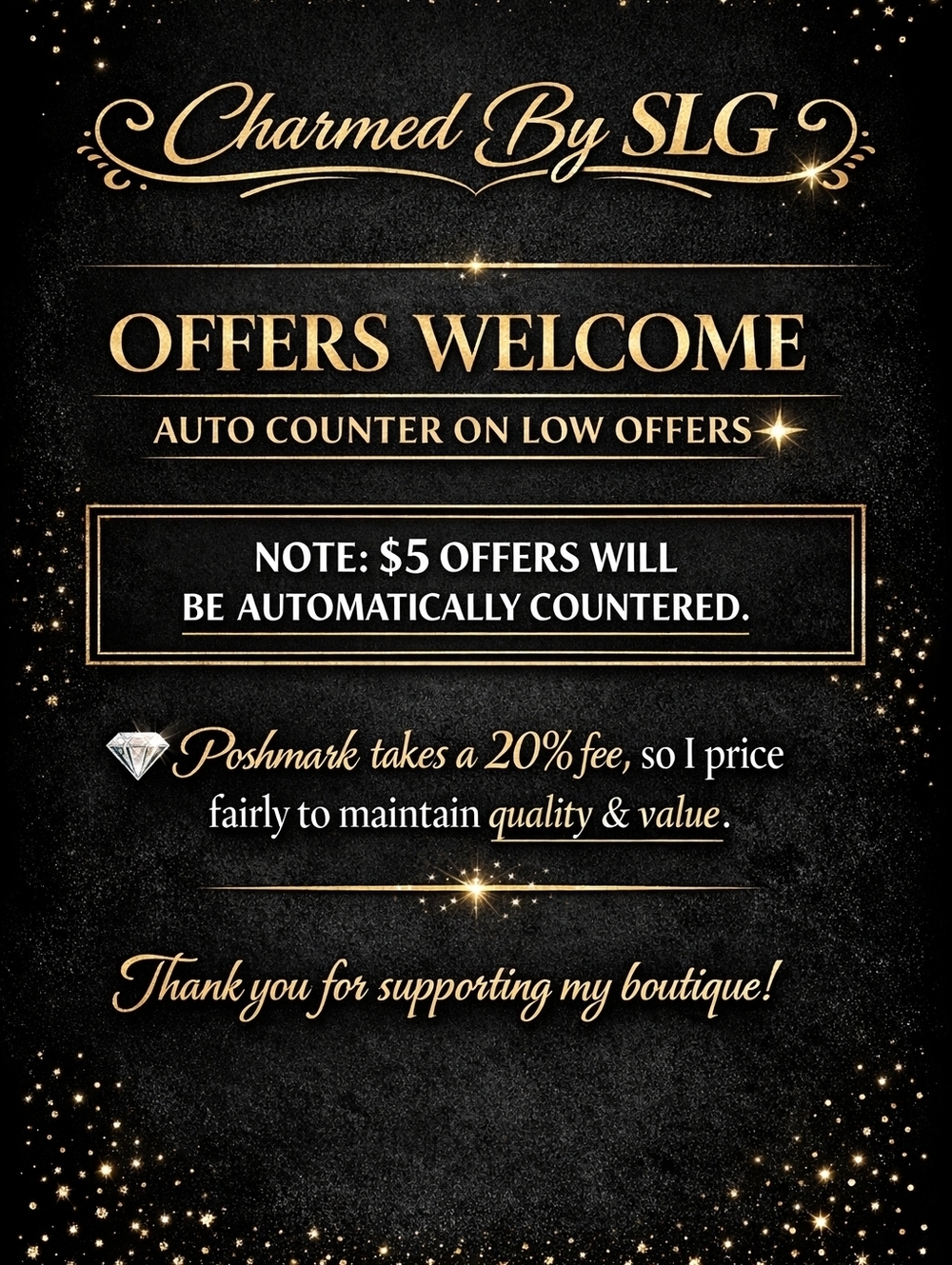 Charmed By SLG | Offers Welcome ✨ Auto Counter on Low Offers